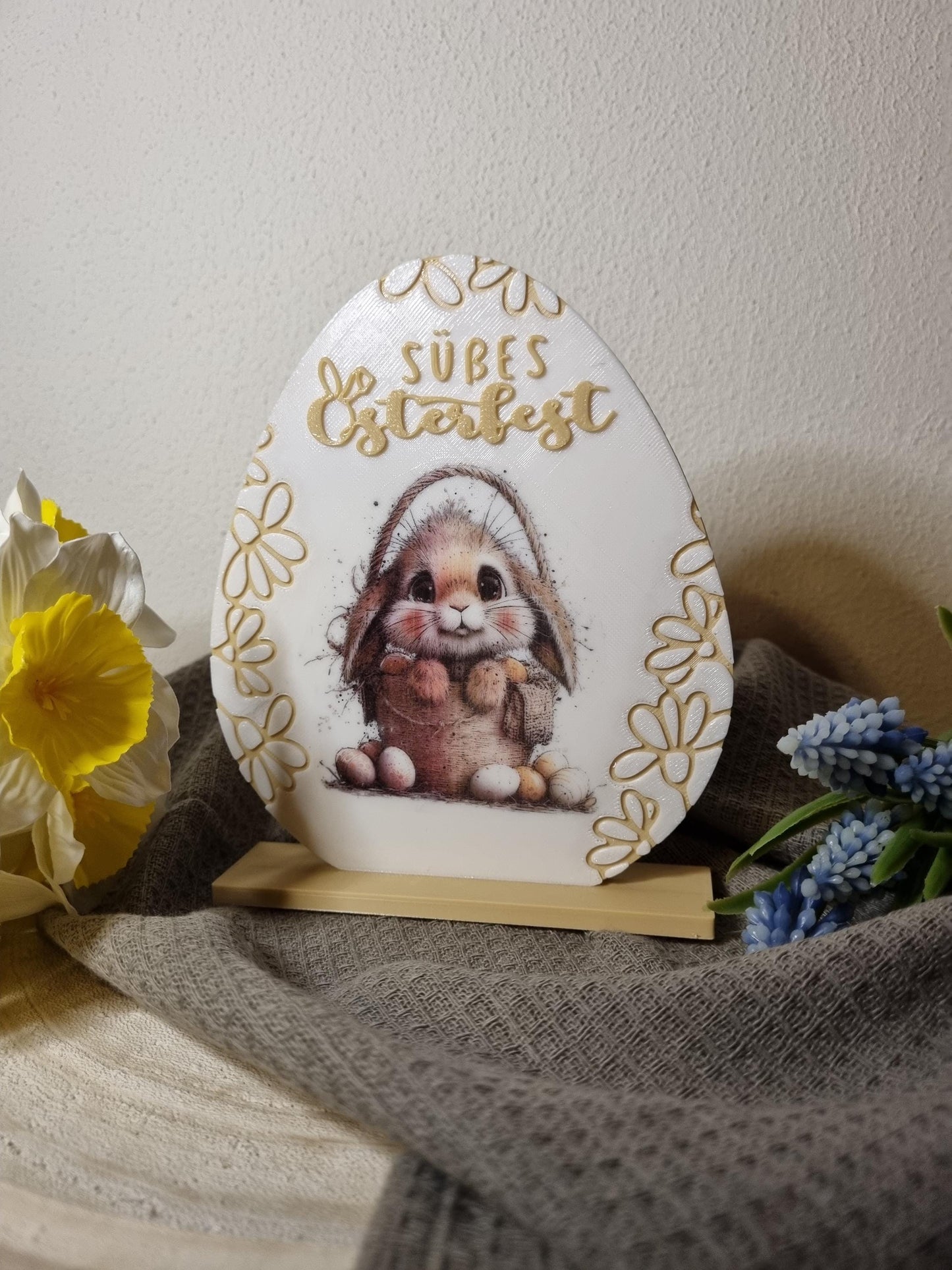 Osterdeko | Dekoplatte | Osterei | Ostern Deko | Osterdeko 3D Druck | Ostern | Osterhase