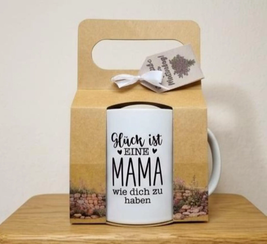 Geschenk für Mama Tasse mit Spruch – Muttertagsgeschenk Kaffeetasse im Geschenkset – 25 Designs, fertig verpackt