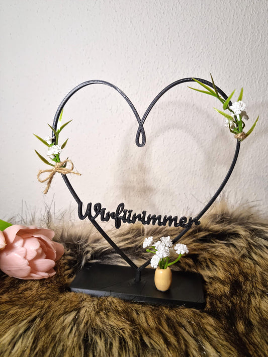 Herz Deko | Geschenk Liebe | Aufsteller | Herz