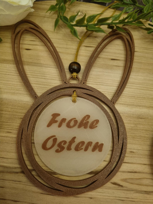 Osterdeko | Anhänger Ostern | Ostern Deko | 3D Osterhase | Osteranhänger | Ostern 3er Set | 3D Druck