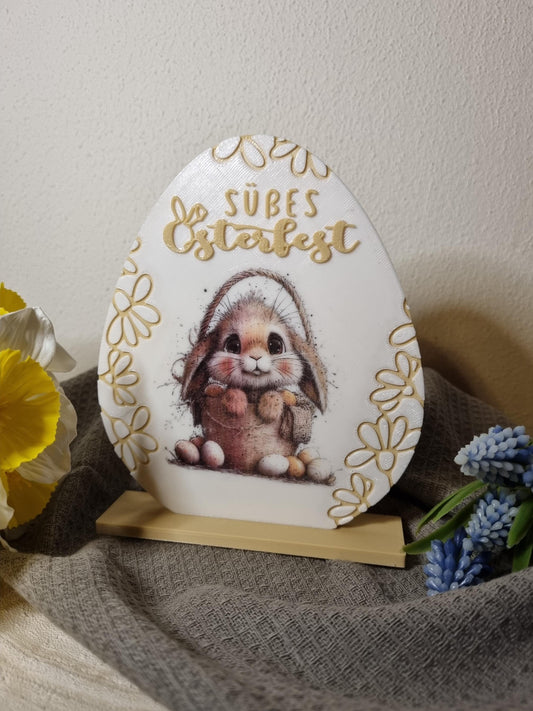 Osterdeko | Dekoplatte | Osterei | Ostern Deko | Osterdeko 3D Druck | Ostern | Osterhase