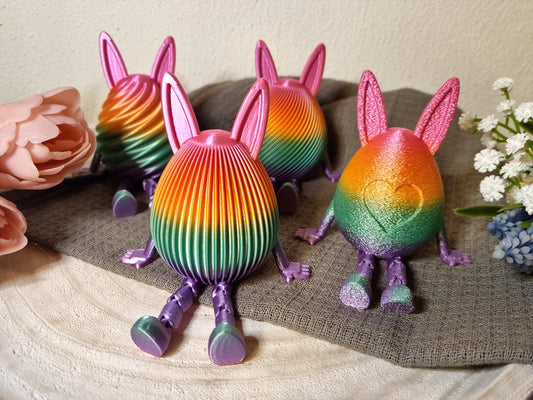 Osterdeko | Ostereier |Ostern Deko | Ostereier bunt | Osterdeko | Ostereier 4-er Set | Frühlingsdeko | 3D Druck