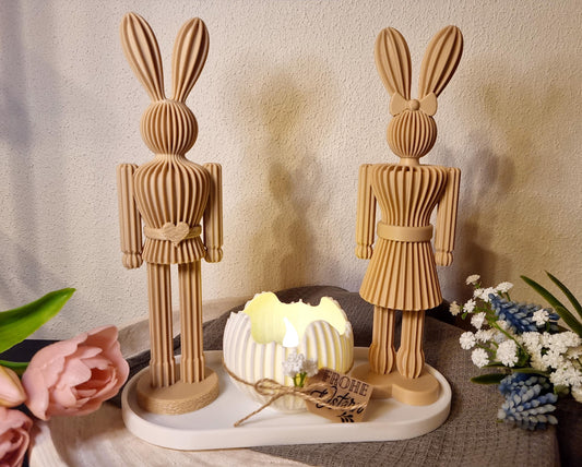 Osterdeko | Osterhase | Ostern Deko | Frühlingsdeko | Edelhase im Nussknacker-Stil | 3D druck Osterdeko