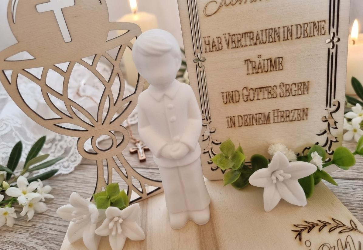 Erstkommunion Geschenk Mädchen Junge - Kommunion Deko personalisiert handmade