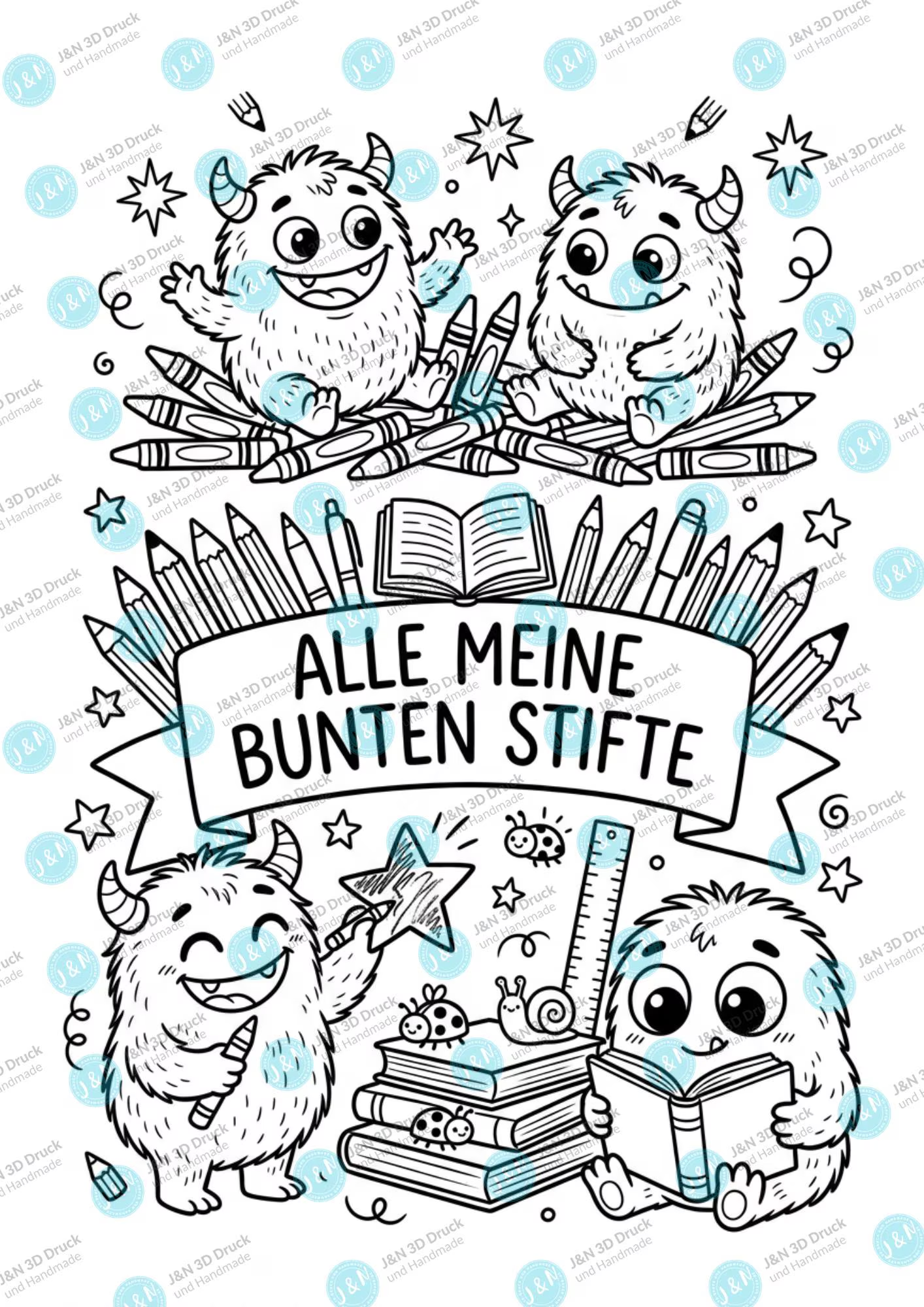 Stiftebox Holz Monster – Geschenk Einschulung 2026 Schulkind personalisiert