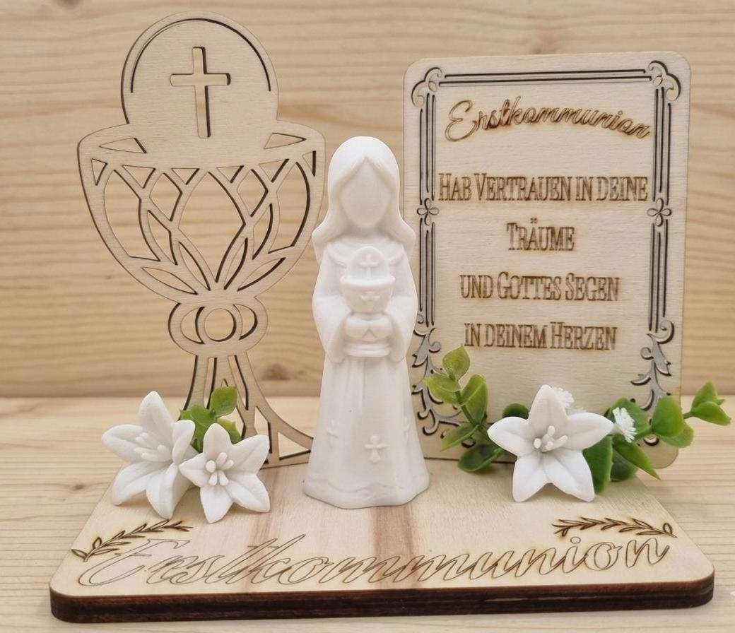 Erstkommunion Geschenk Mädchen Junge - Kommunion Deko personalisiert handmade